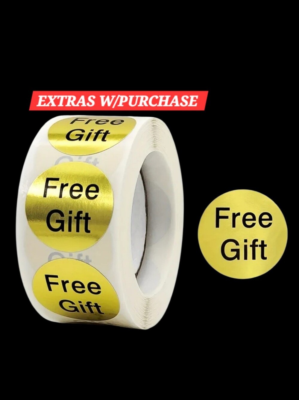500ct. Gold "Free Gift" Bonus 3 Random Polymailers